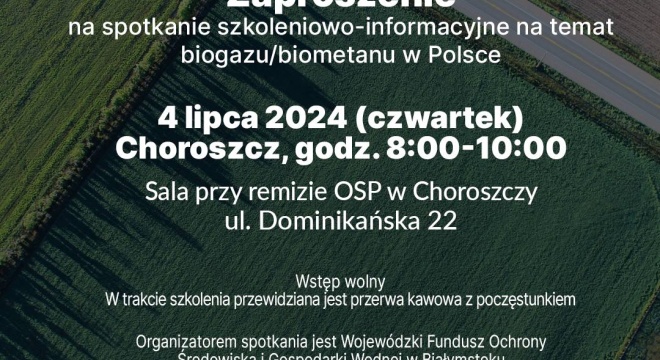 Cykl spotkań szkoleniowo-informacyjnych