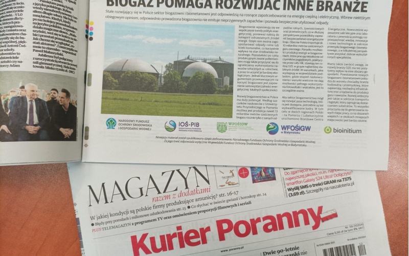 Biogaz pomaga rozwijać inne branże