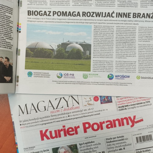 Biogaz pomaga rozwijać inne branże