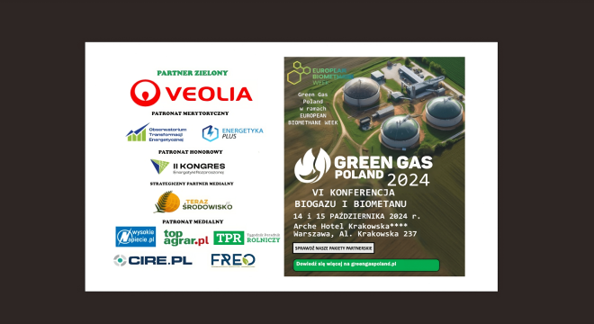 Green Gaz Poland 2024 – VI konferencja biogazu i biometanu